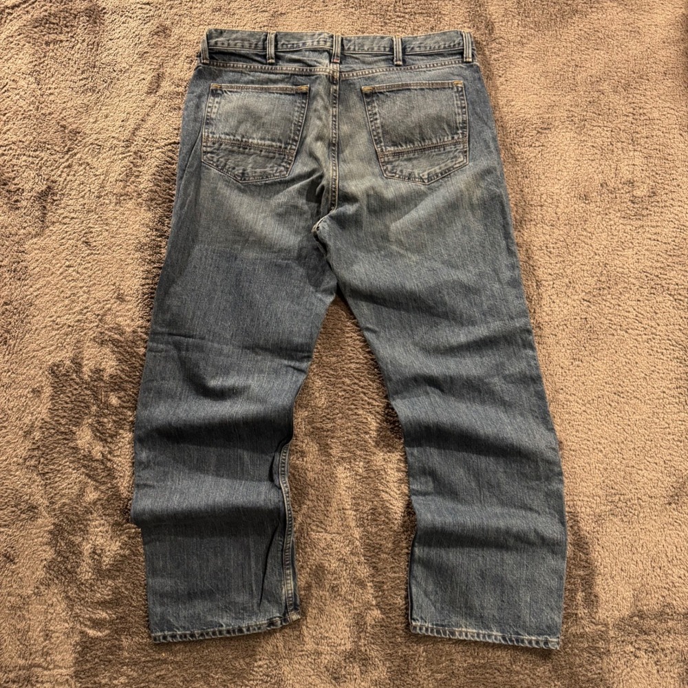 Arizona Jean Co Mens Relaxed Straight Leg‎ Blue Denim Jeans 40x32 Medium Wash